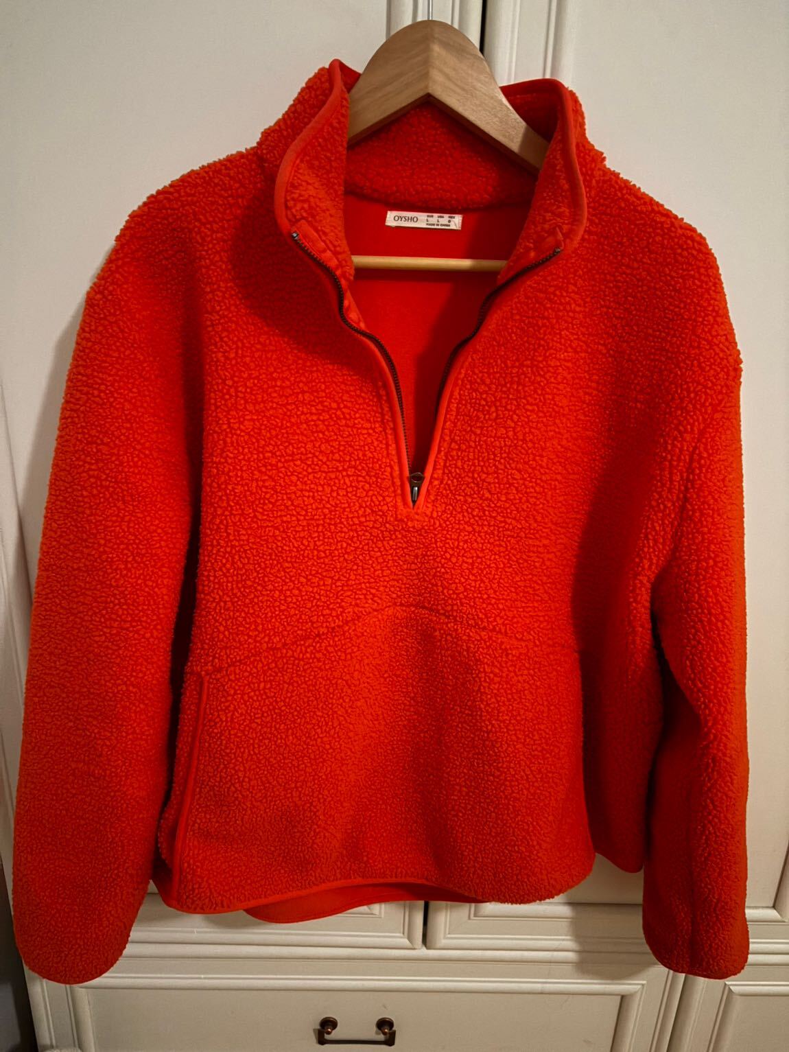OYSHO Turuncu Polar Fleece Sweatshirt — görsel 6/11