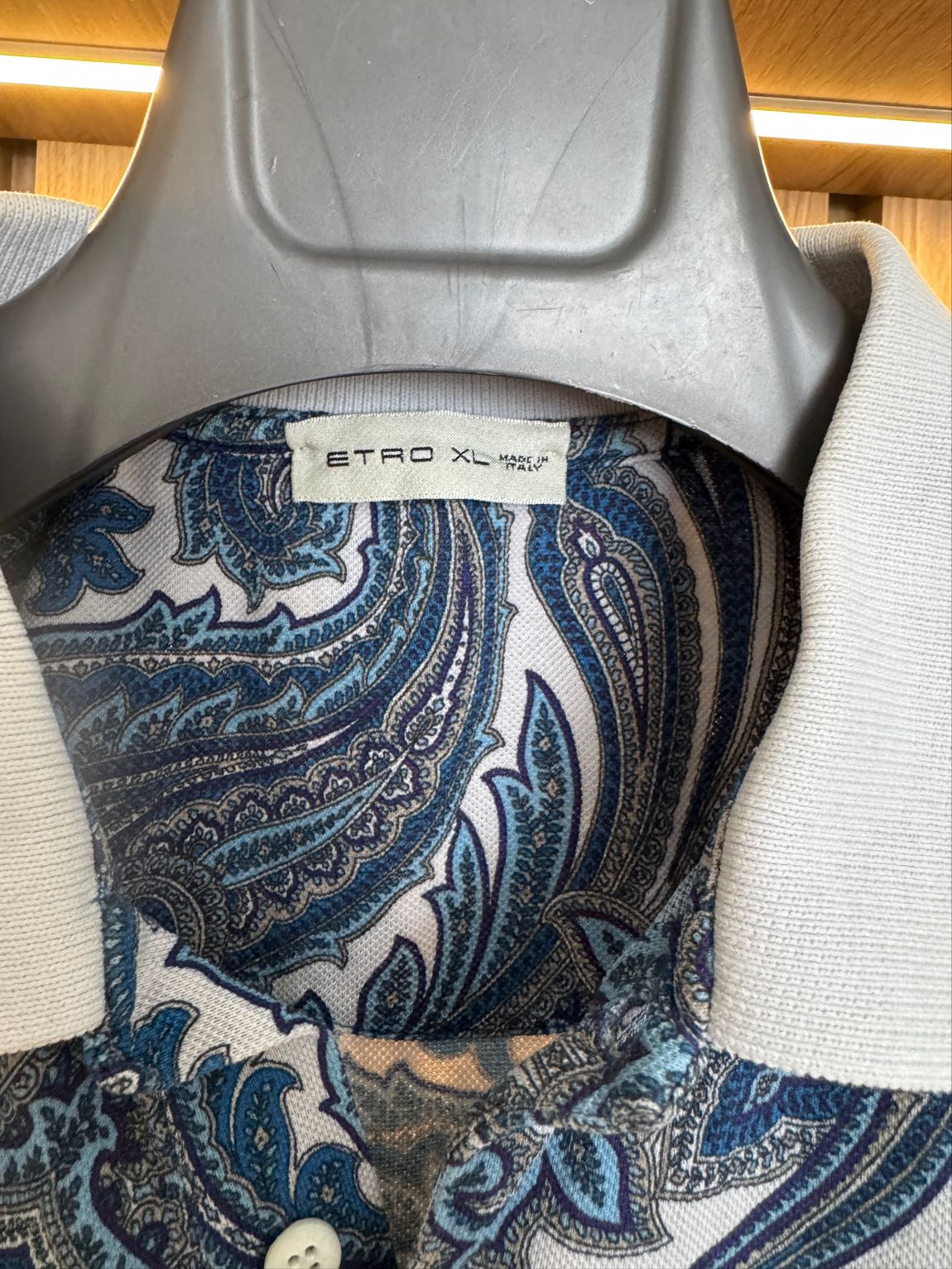 Etro Şal Desenli Polo Yaka Tişört — görsel 5/7