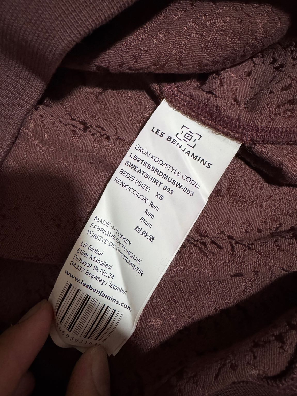 Les Benjamins Carpet Sweatshirt — görsel 10/10