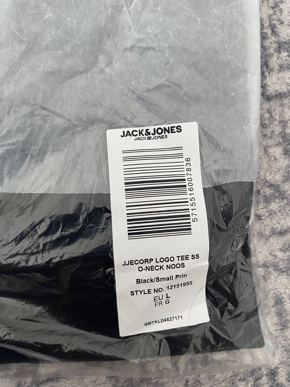Jack & Jones Siyah Tişört — görsel 7/8