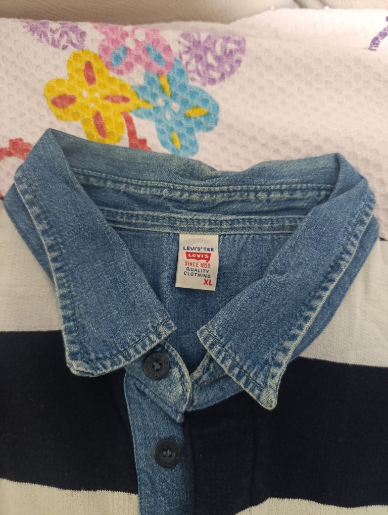 LEVİS ,Çizgili Polo Yaka Tişört — görsel 3/4