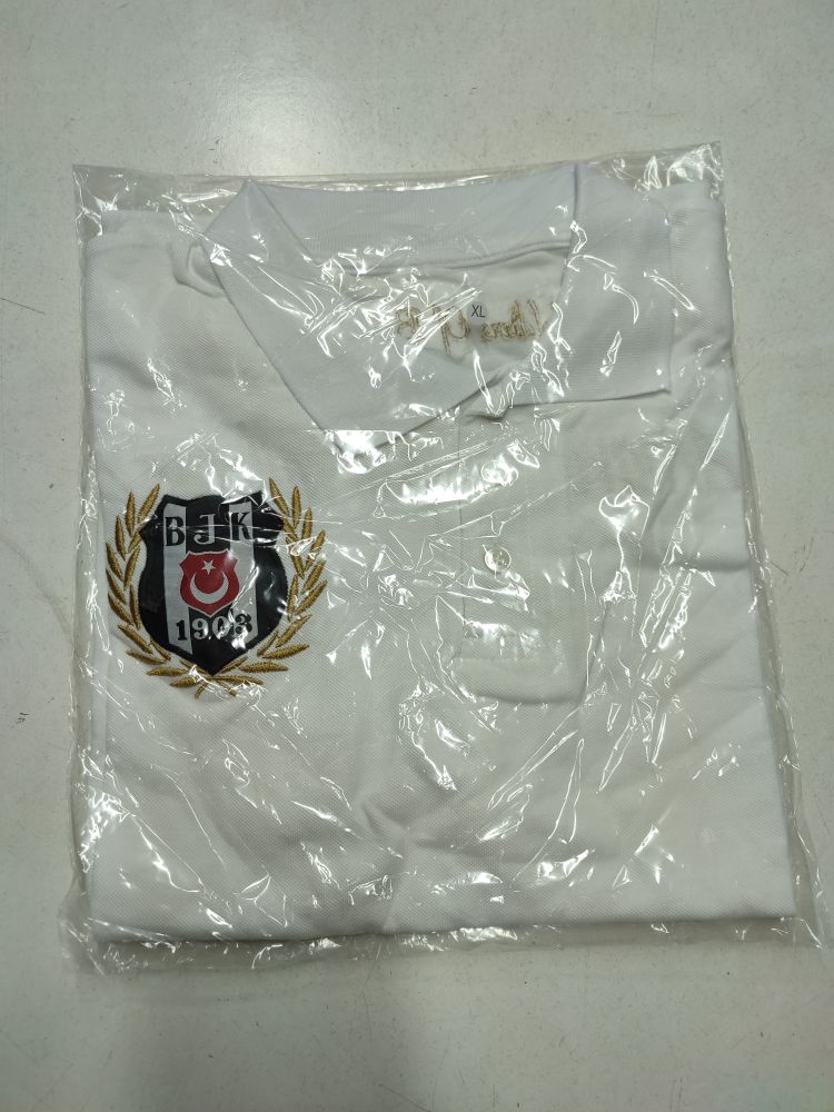 BJK Beyaz Polo Yaka Tişört XL — görsel 3/3