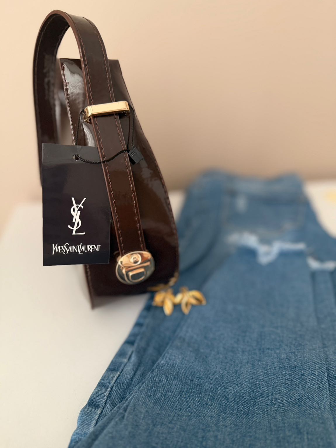 YSL Kahverengi Çanta — görsel 3/6