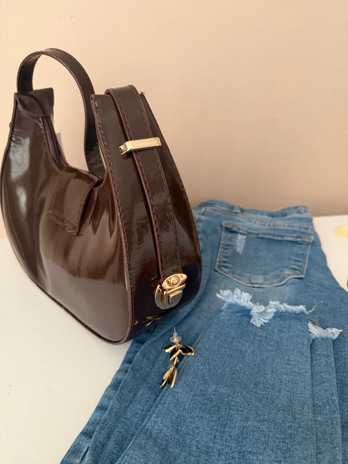 YSL Kahverengi Çanta — görsel 5/6