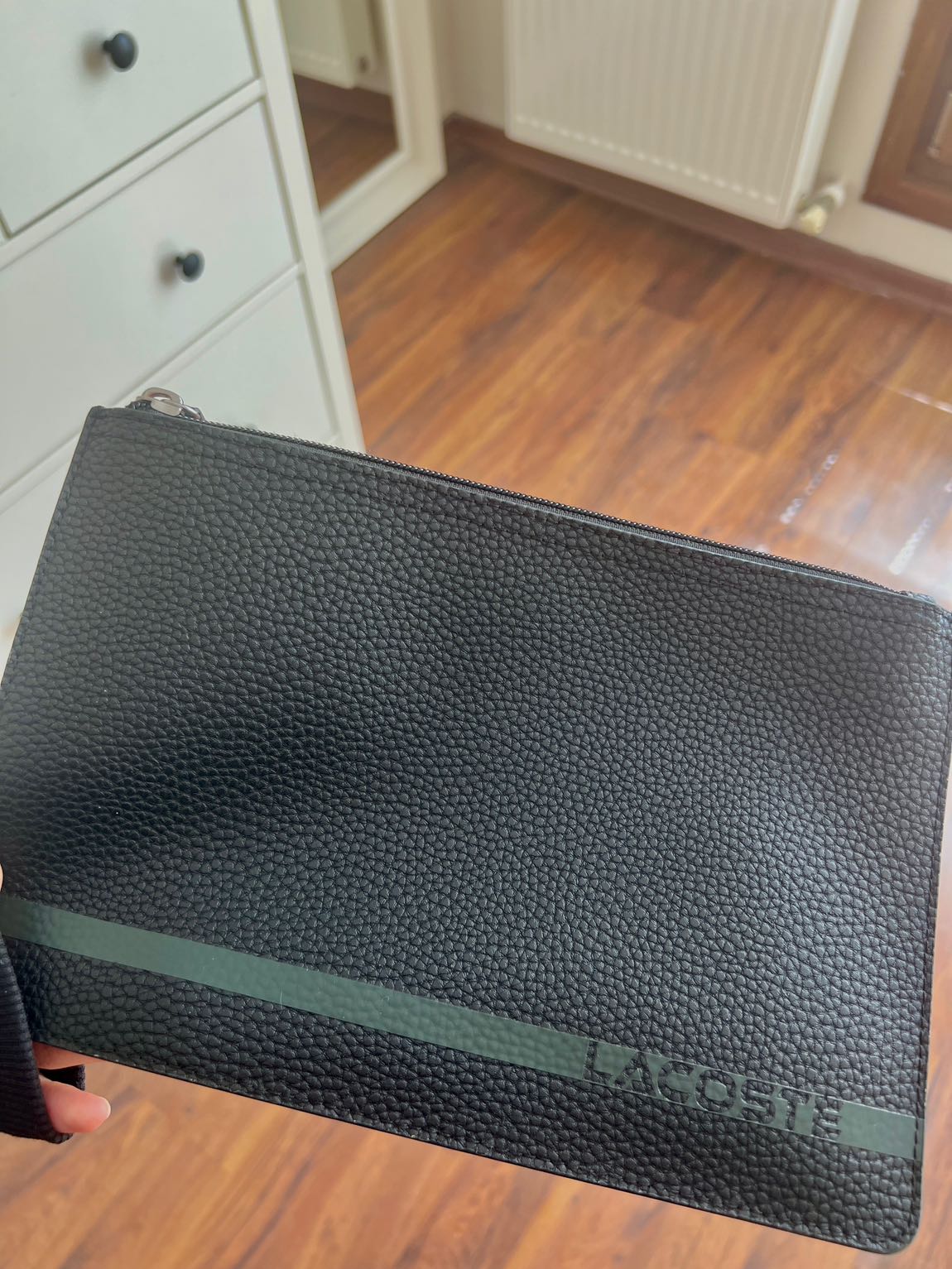 Lacoste orjinal Siyah El Çantası clutch — görsel 2/3