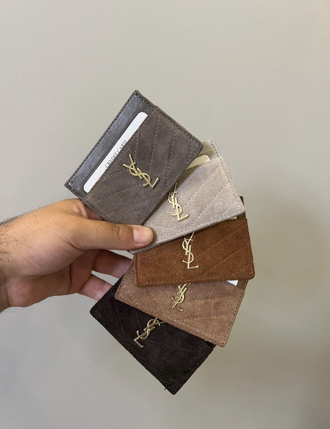 Chanel & YSL Süet Kartlık — görsel 2/4