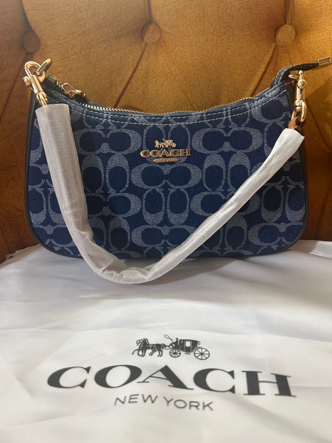 COACH Teri Shoulder Bag Denim — görsel 3/20