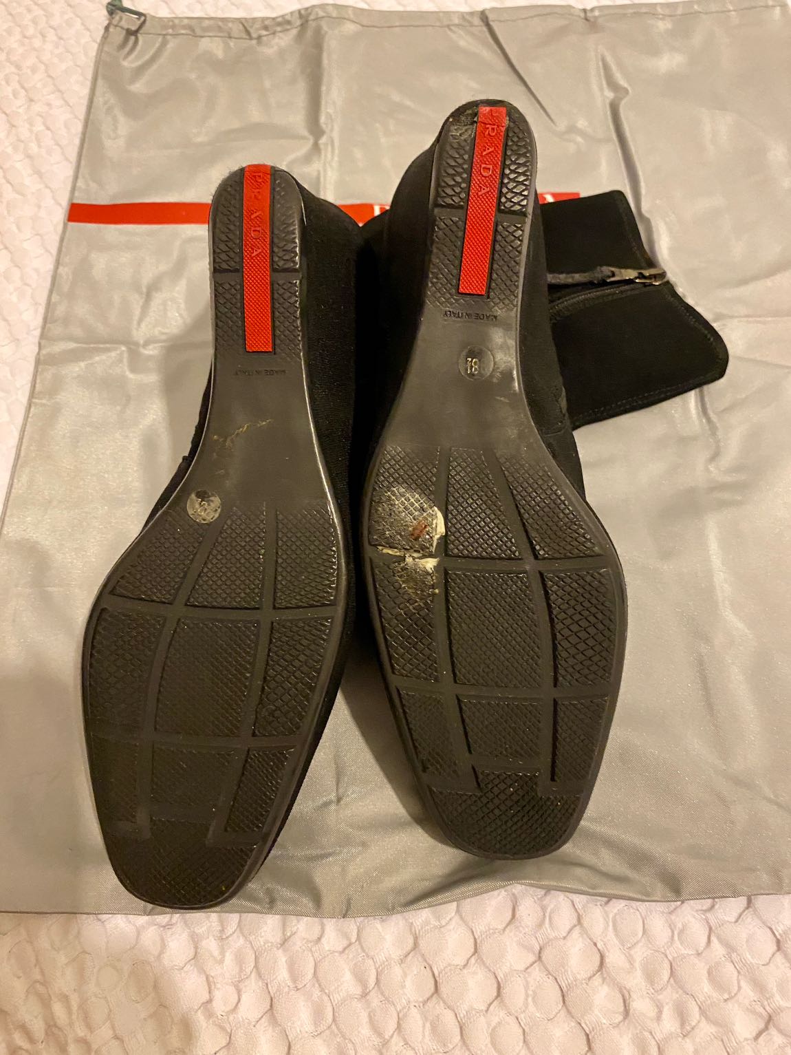 PRADA Siyah Dolgu Topuklu Bot — görsel 4/5