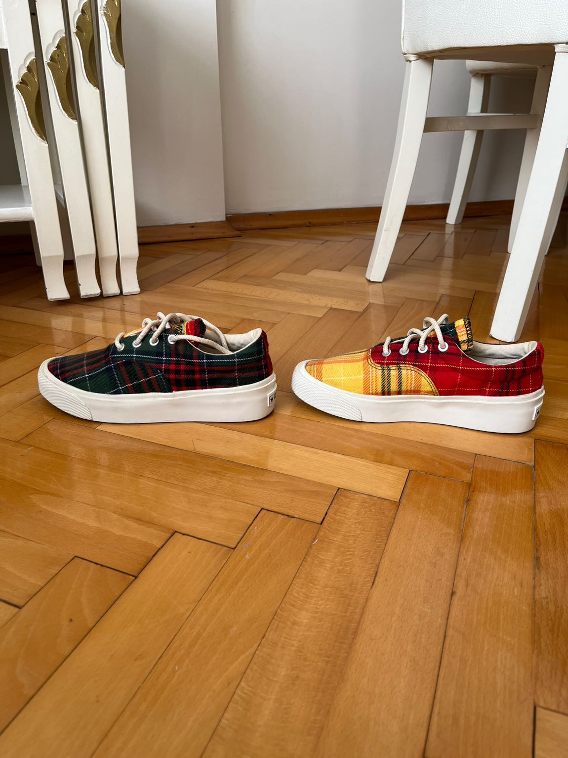 Ekose Desenli Sneaker — görsel 6/7