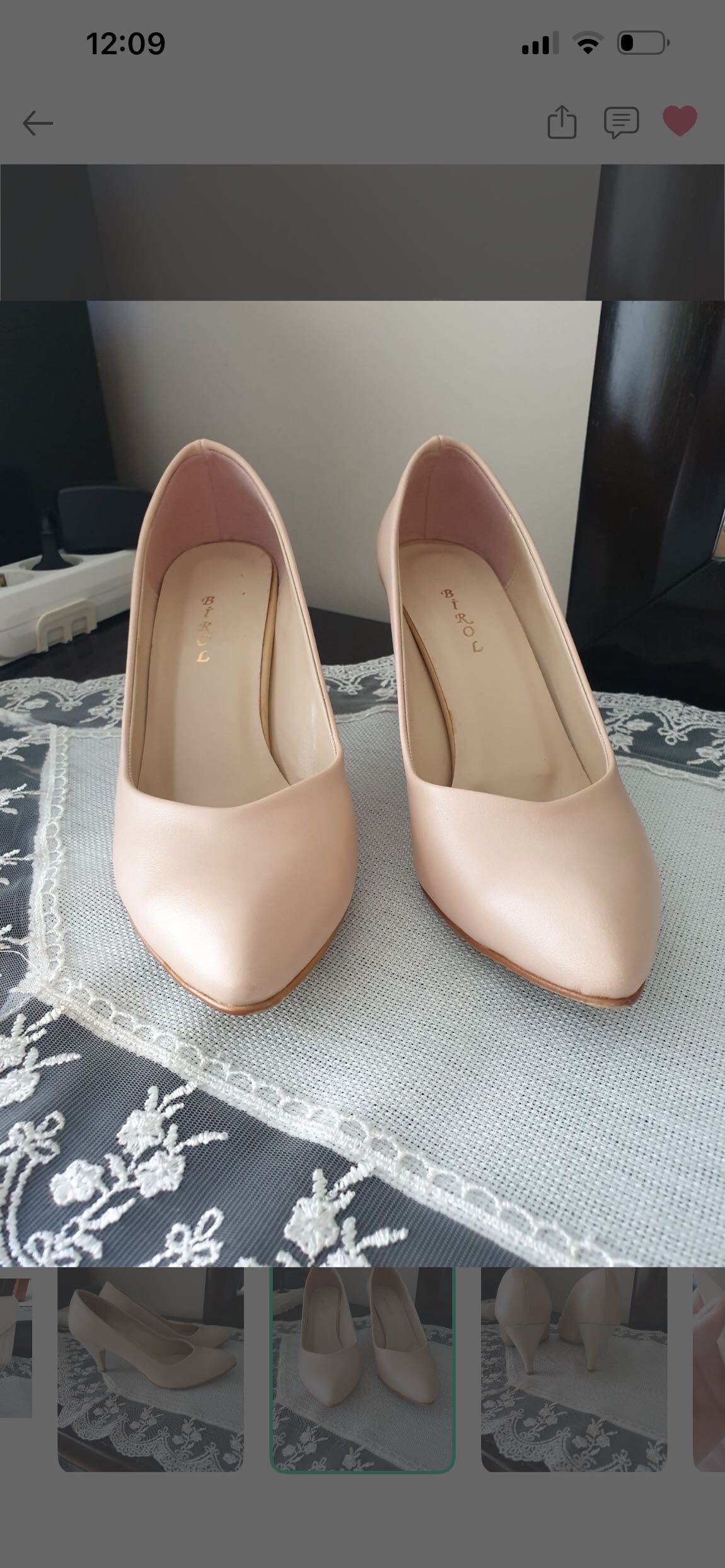 Bej El Çantası ve Stiletto Seti — görsel 4/5