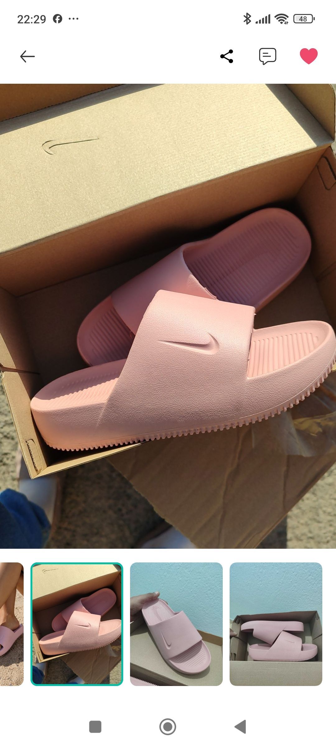 Nike Pembe Terlik — görsel 2/2