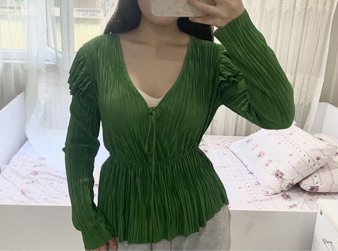 Zara Yeşil Bluz — görsel 4/4