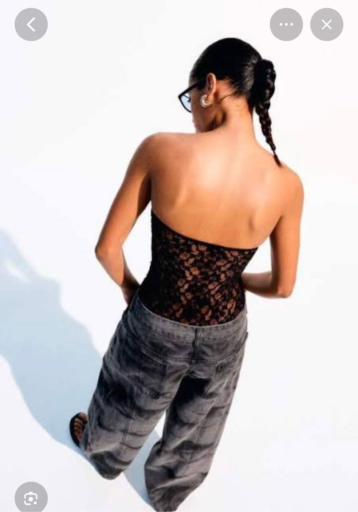 Siyah Dantelli Body ve Jeans — görsel 2/6