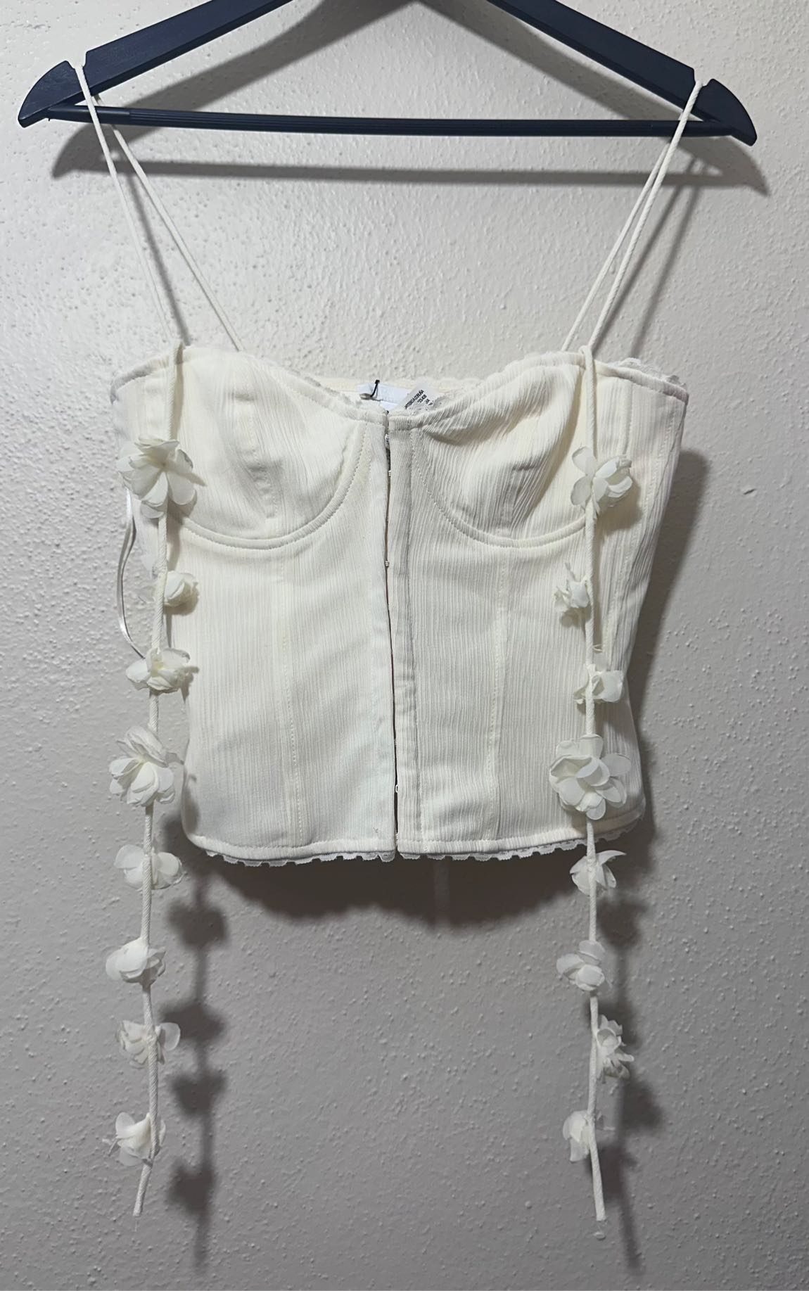 Zara Beyaz Çiçekli Büstiyer — görsel 3/4