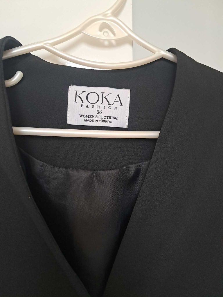 uzun kollu mini Blazer ceket elbise — görsel 5/5