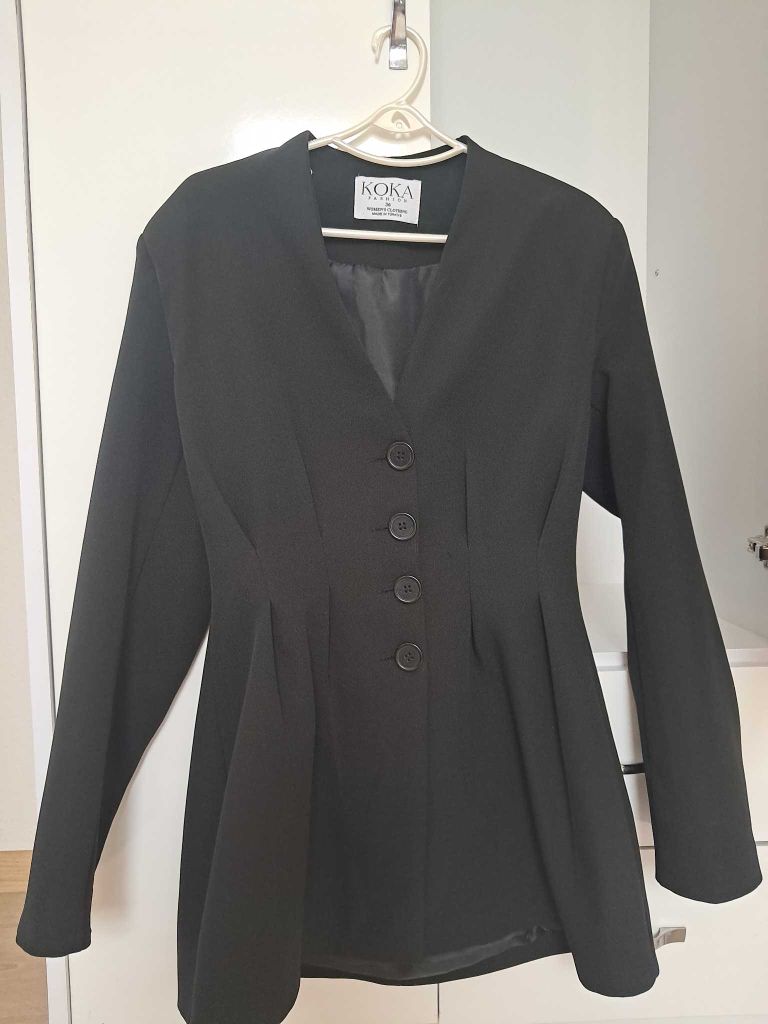 uzun kollu mini Blazer ceket elbise — görsel 3/5