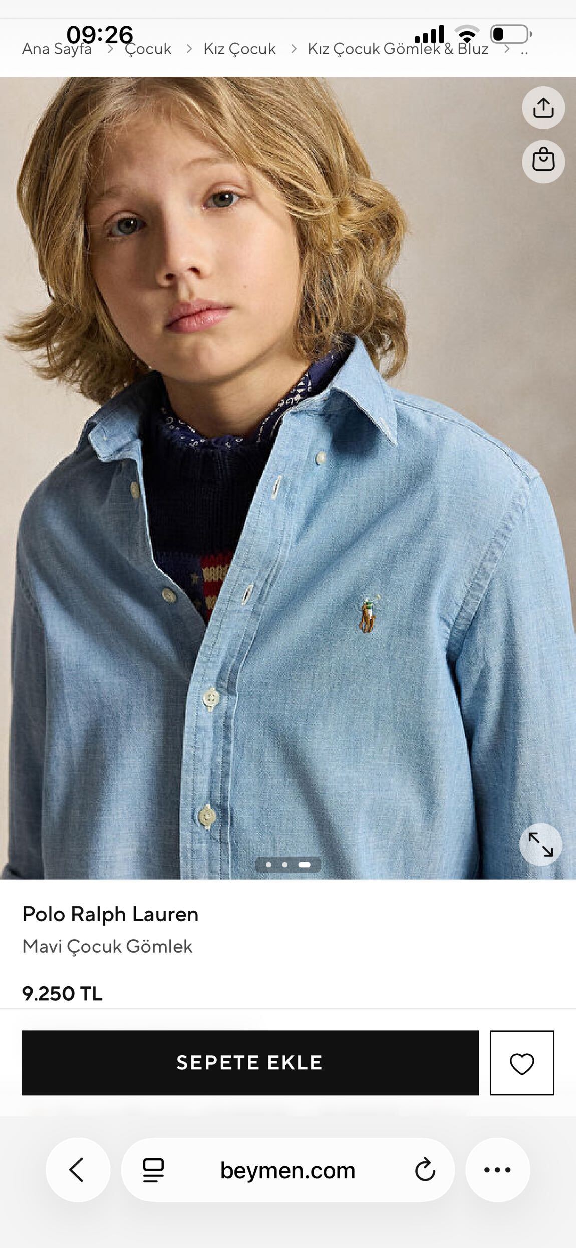 Polo Ralph Lauren Kot Gömlek — görsel 6/6