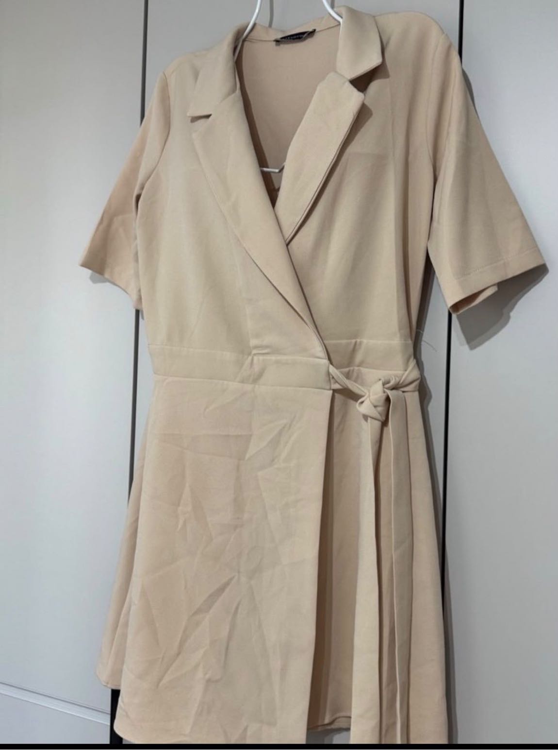 Bej Blazer Elbise — görsel 2/13