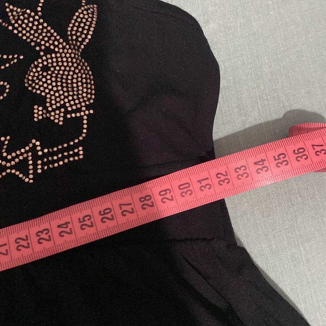 Playboy Y2K Siyah Mini Elbise — görsel 5/7