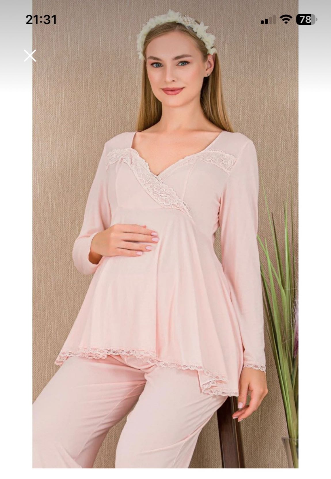 Sabahlıklı Lohusa-Hamile Pijama 3’lü Set — görsel 2/3