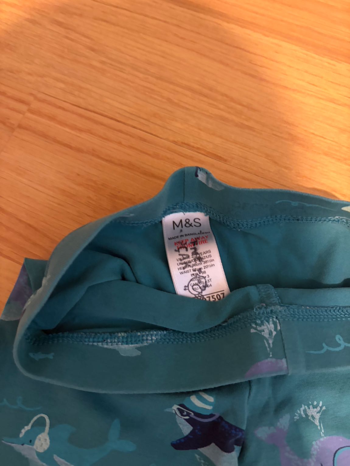 M&S Deniz Kızı Desenli sweatshirt tayt — görsel 6/6