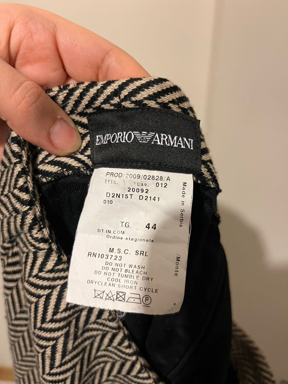 EMPORİO ARMANİ CEKET ETEK TAKIM — görsel 6/8