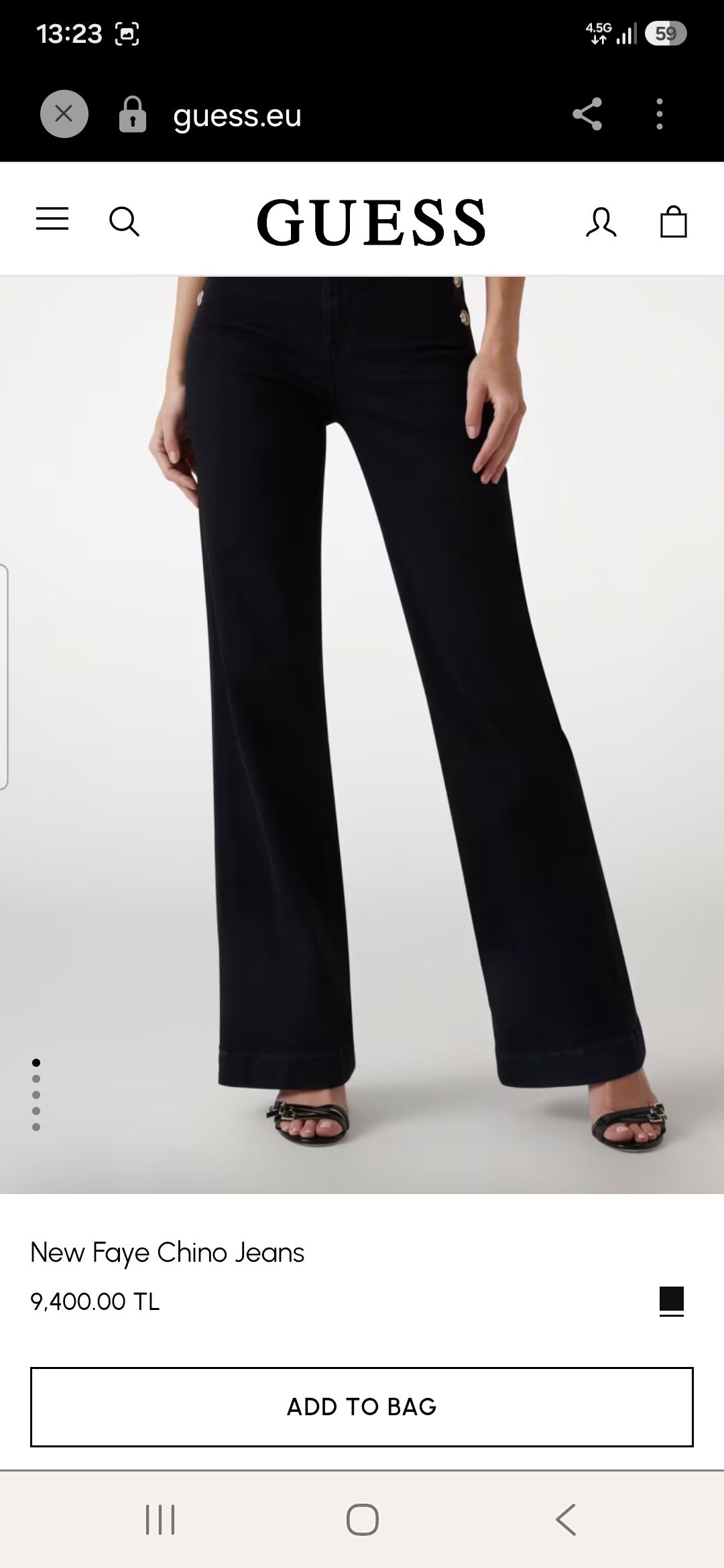Orjinal Guess Siyah Palazzo Jean — görsel 4/7