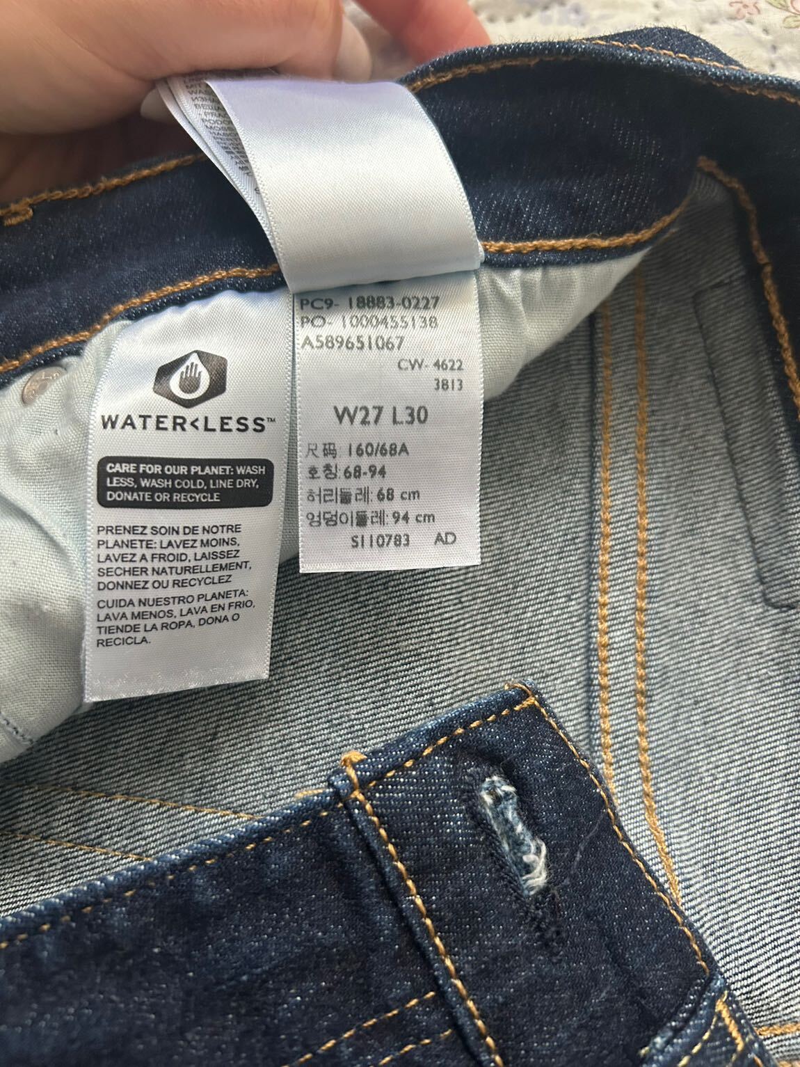 Levi's 724 Lacivert Jean Pantolon — görsel 3/7