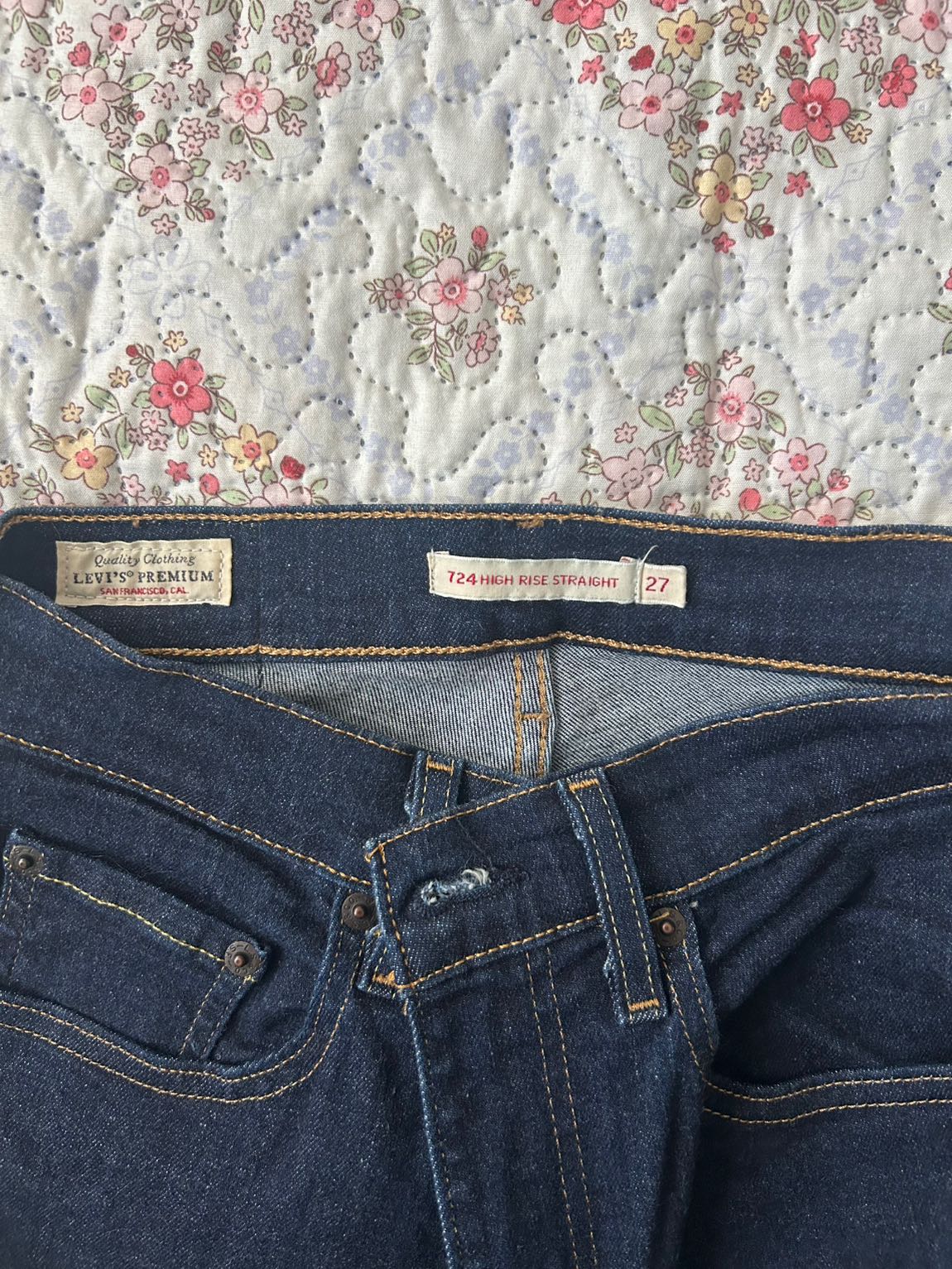Levi's 724 Lacivert Jean Pantolon — görsel 2/7