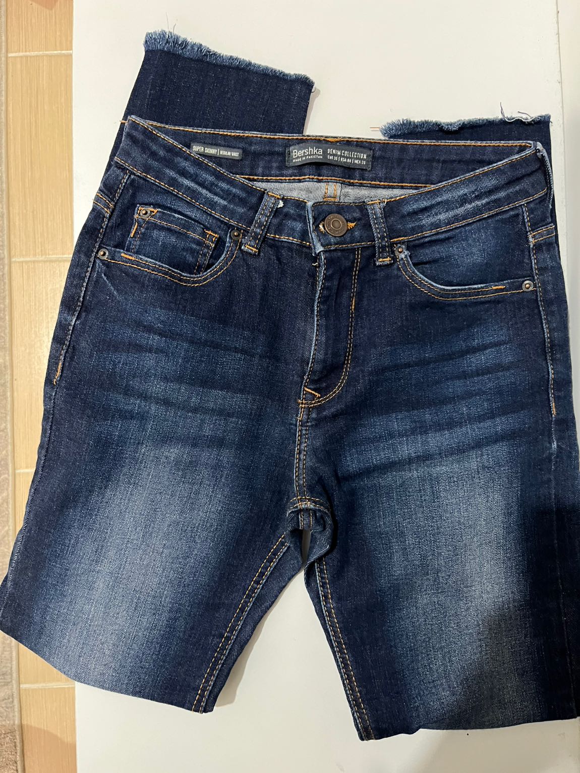 Bershka Mavi Skinny Jean Pantolon — görsel 3/5