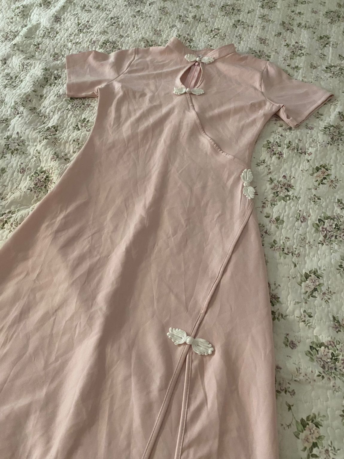 Pembe Qipao Elbise Geleneksel Çin Melek — görsel 4/8