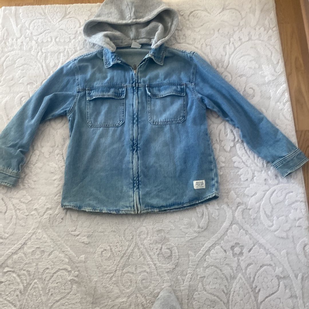 ZARA KAPÜŞONLU KOT CEKET — görsel 3/5