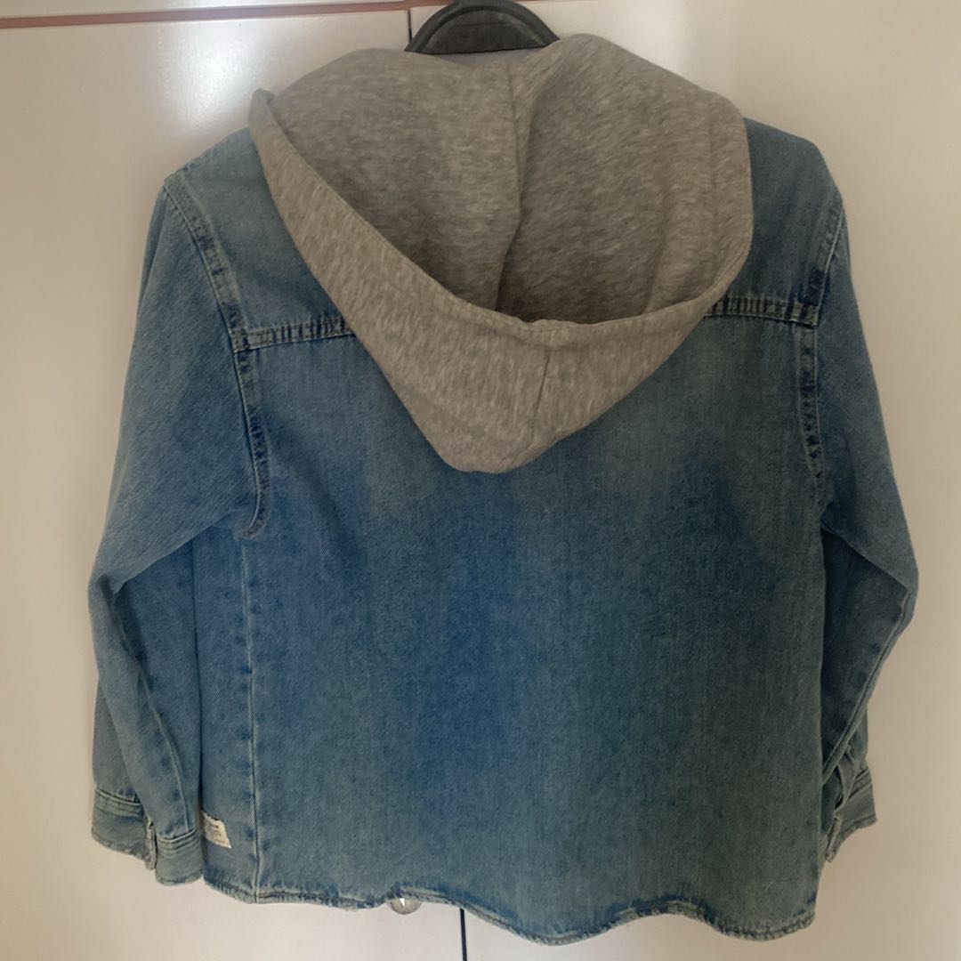 ZARA KAPÜŞONLU KOT CEKET — görsel 2/5