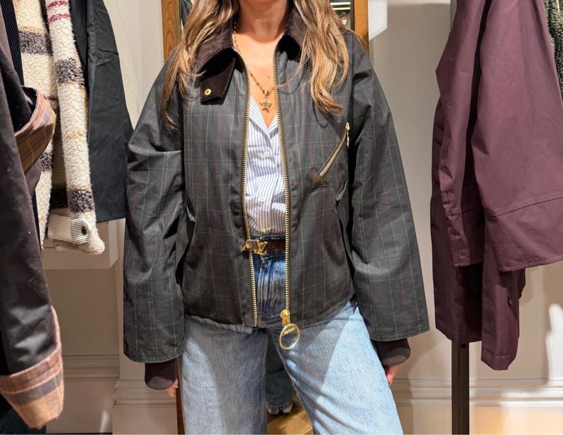Arlene Checked Waxed Jacket — görsel 4/7
