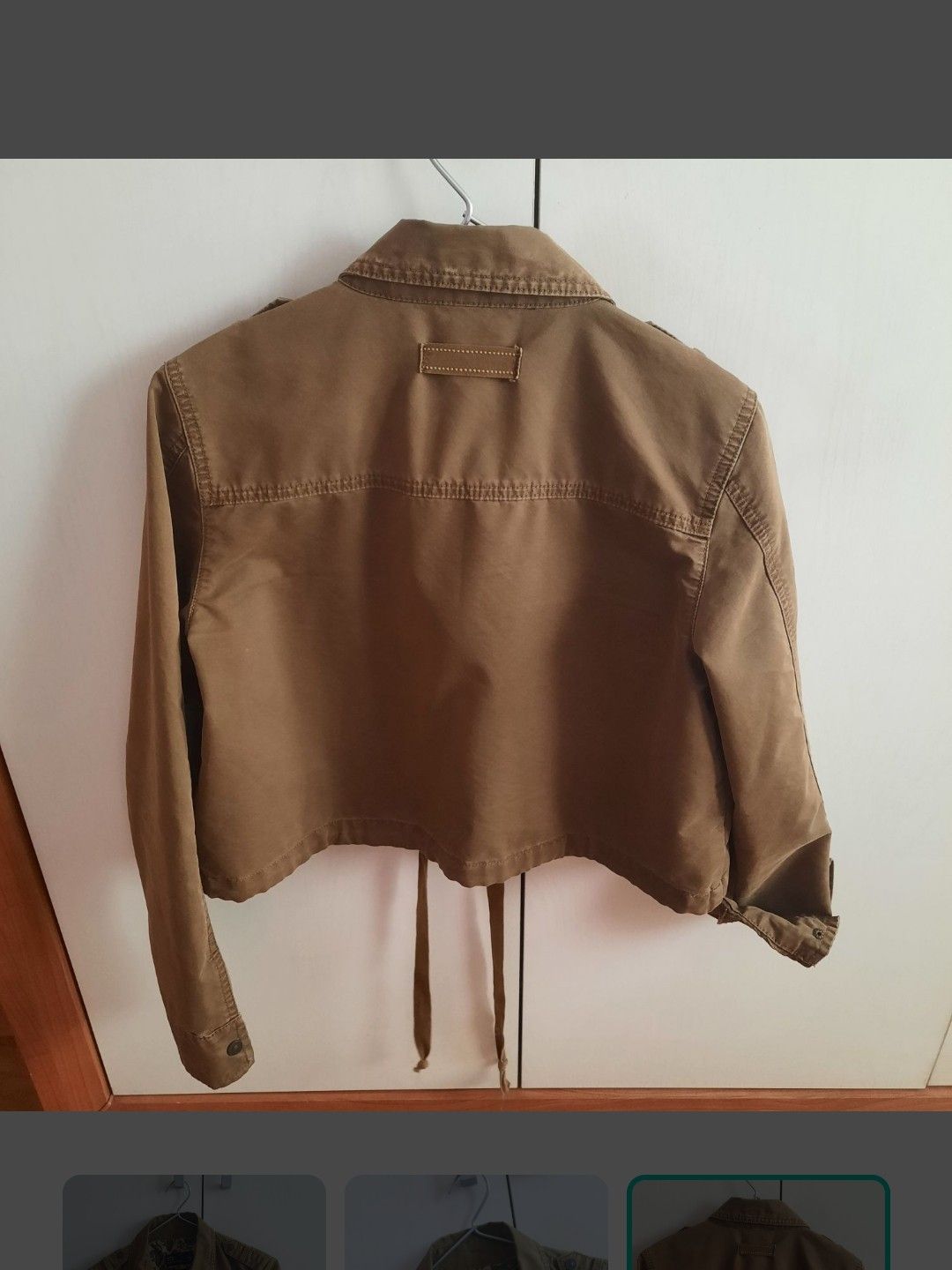 Haki Cep Detaylı Mont — görsel 3/3
