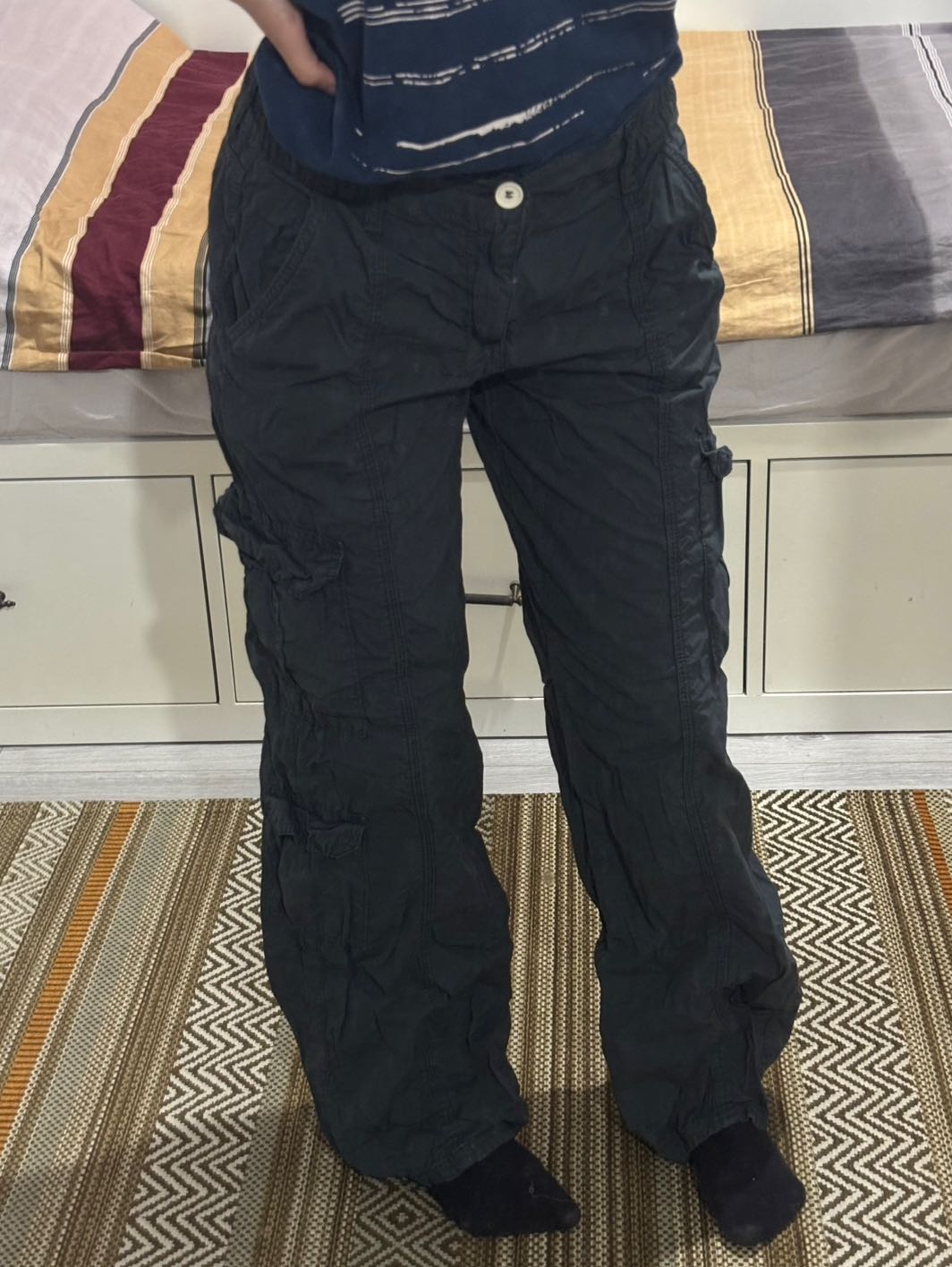 Siyah Kargo Pantolon — görsel 2/10