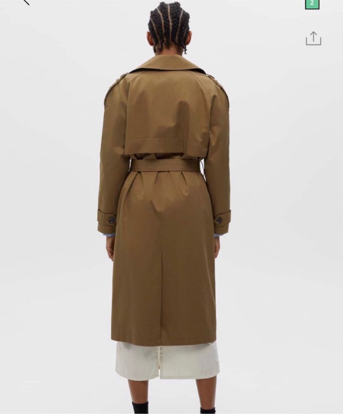 Pull & Bear Taba Trençkot — görsel 2/5