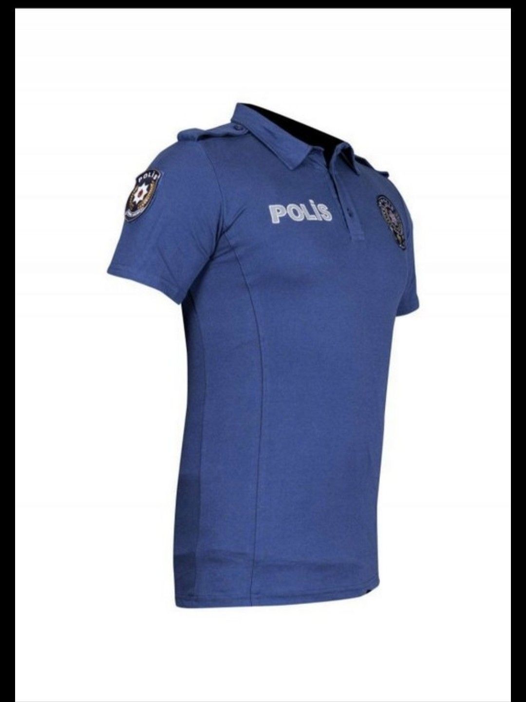 Lacivert Polis Polo Yaka Tişört — görsel 4/5