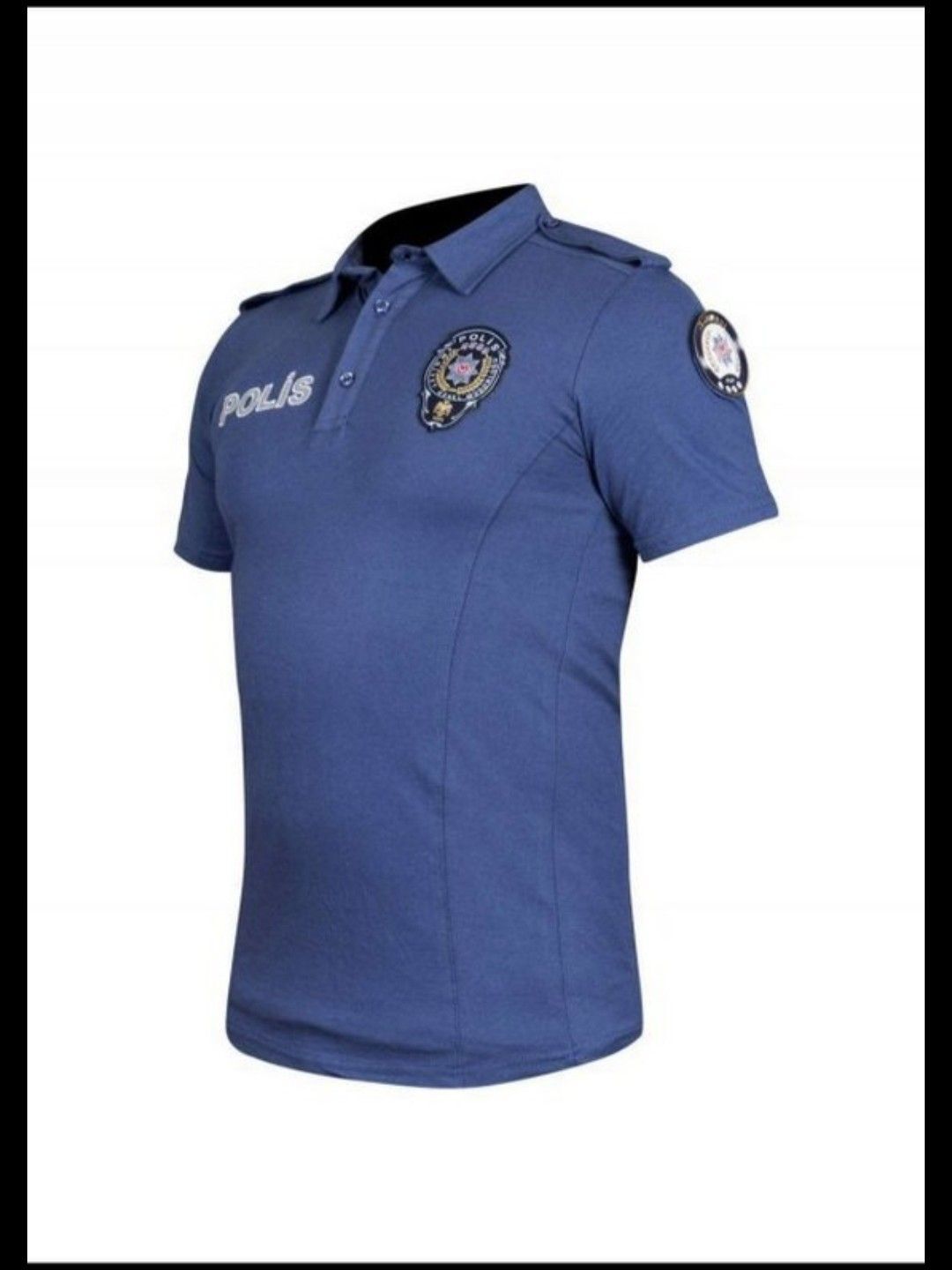 Lacivert Polis Polo Yaka Tişört — görsel 3/5