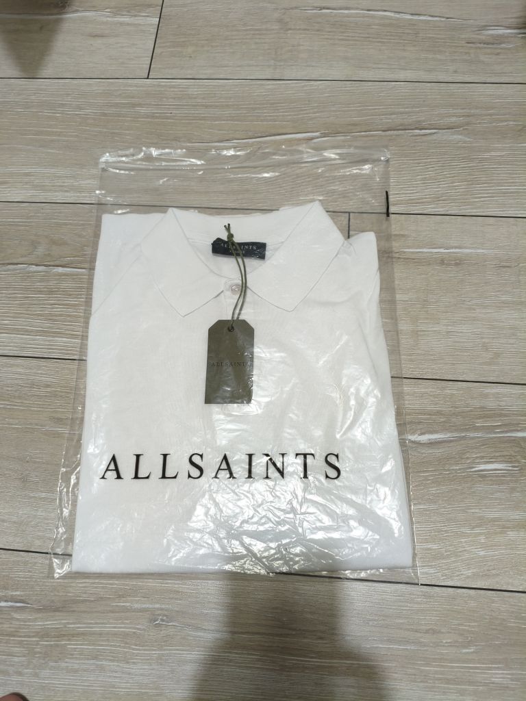 AllSaints Modal Polo Yaka Beyaz T-Shirt — görsel 2/5