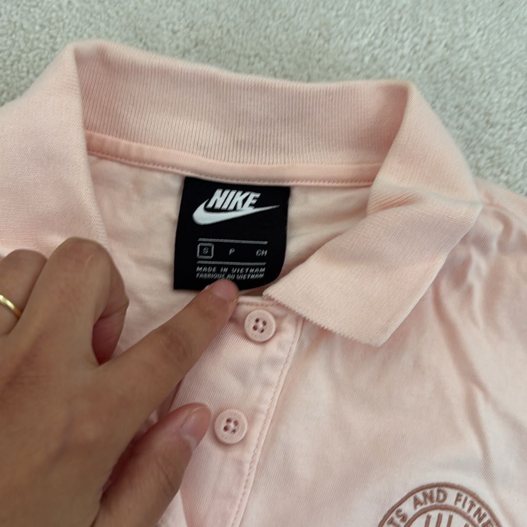 Nike Pembe Polo Yaka Sweatshirt — görsel 3/4