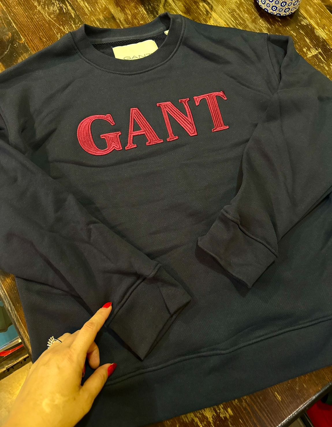 Gant Lacivert Sweatshirt — görsel 2/3