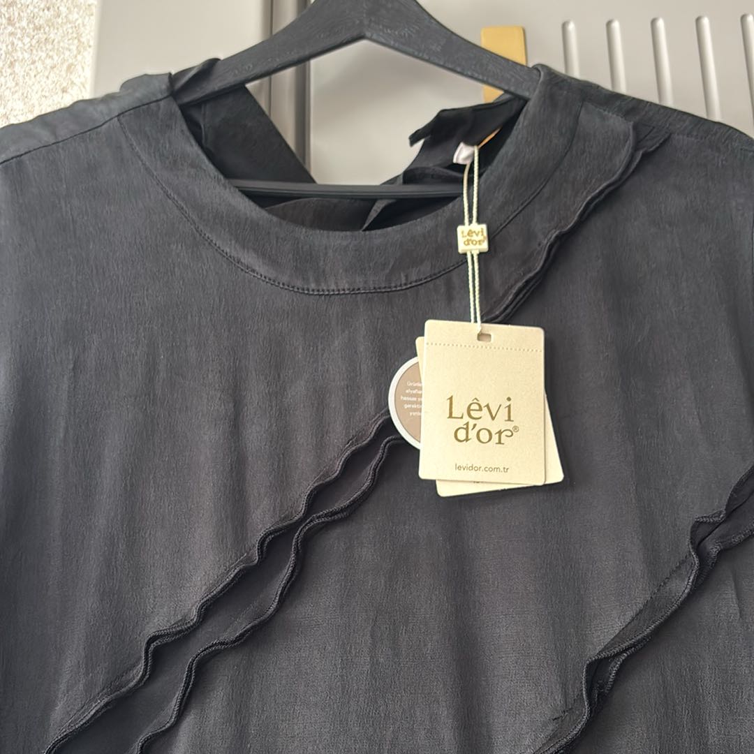 Levi dor ipek kupra elbise — görsel 2/6