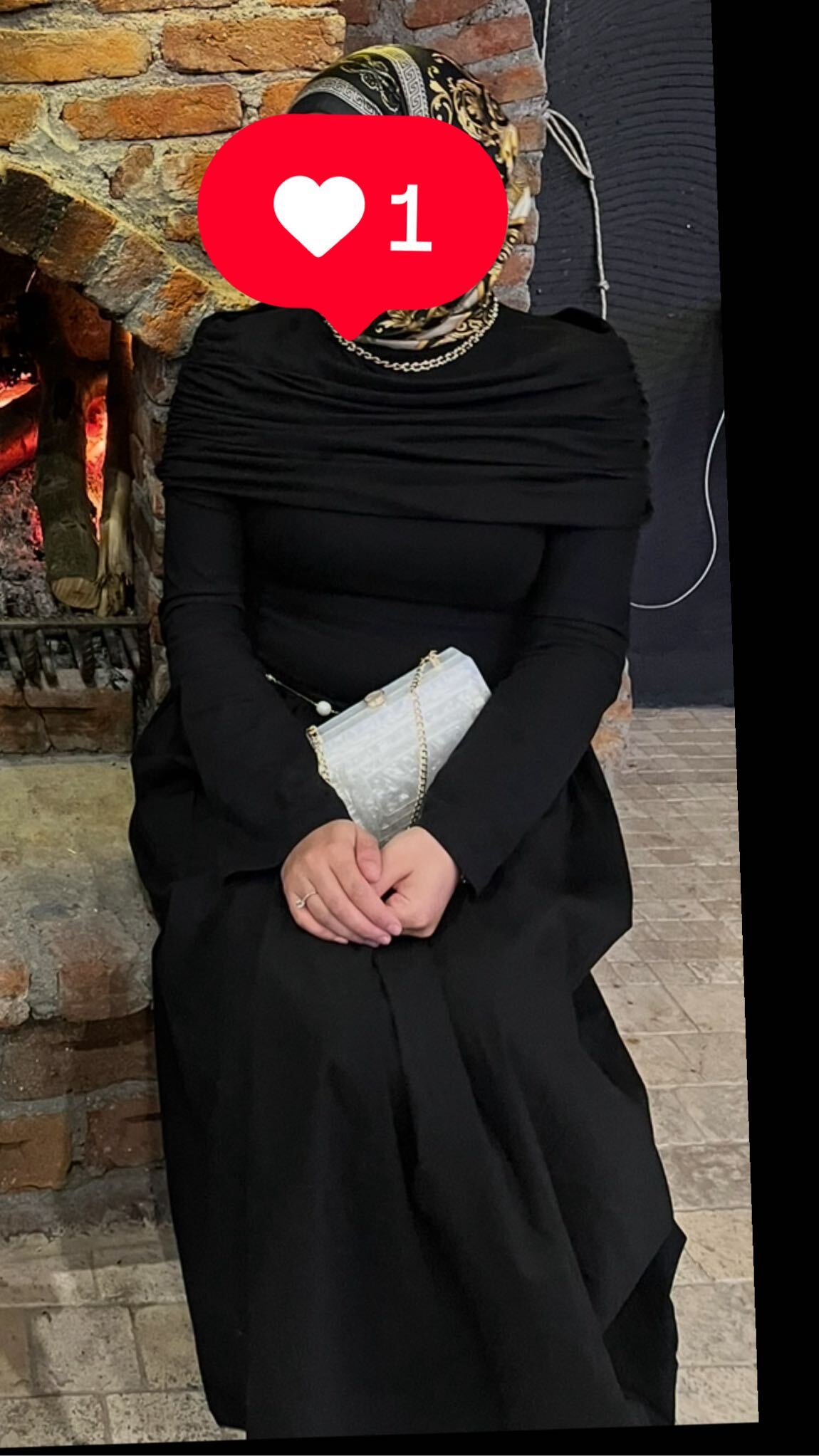 Manuka GENİŞ ETEKLİ UZUN ELBİSE SİYAH — görsel 2/3