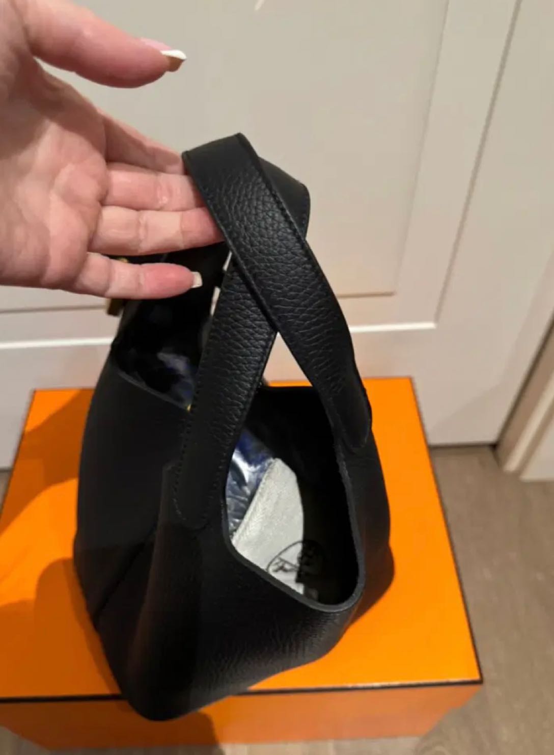 Hermes picotin Siyah Deri Çanta — görsel 2/2