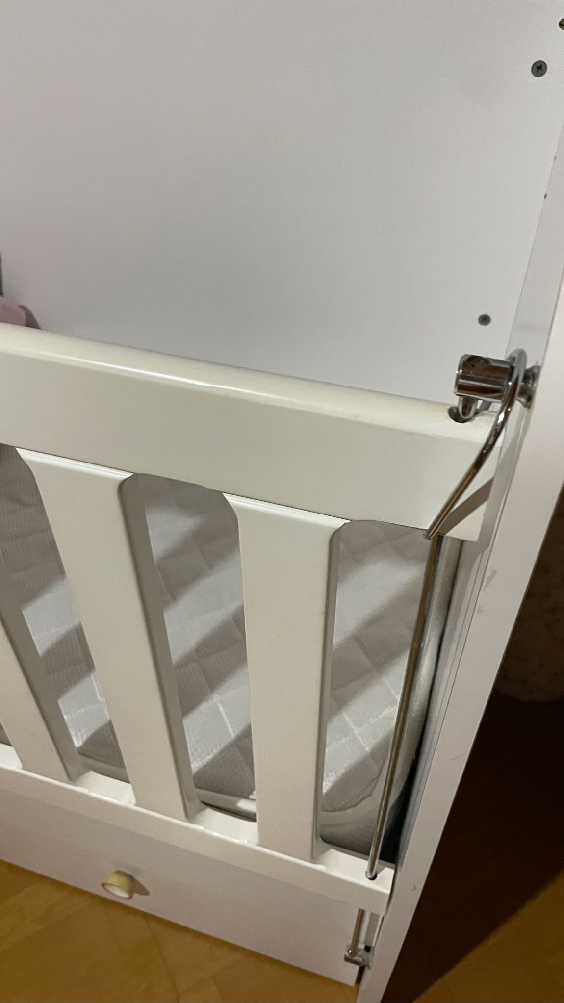 Beyaz mobilya bebek yatağı beşik — görsel 6/8