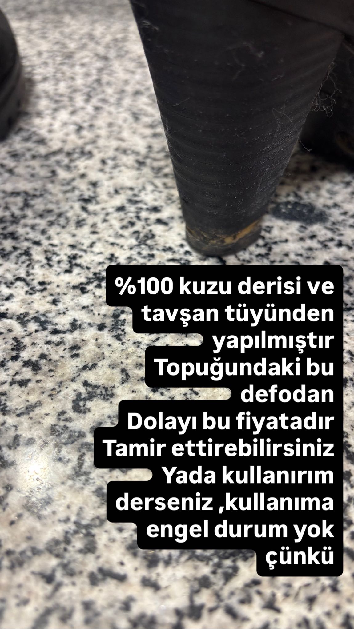 DERİMOD🖤 (KUZU DERİSİ&TAVŞAN TÜYÜ) — görsel 7/11