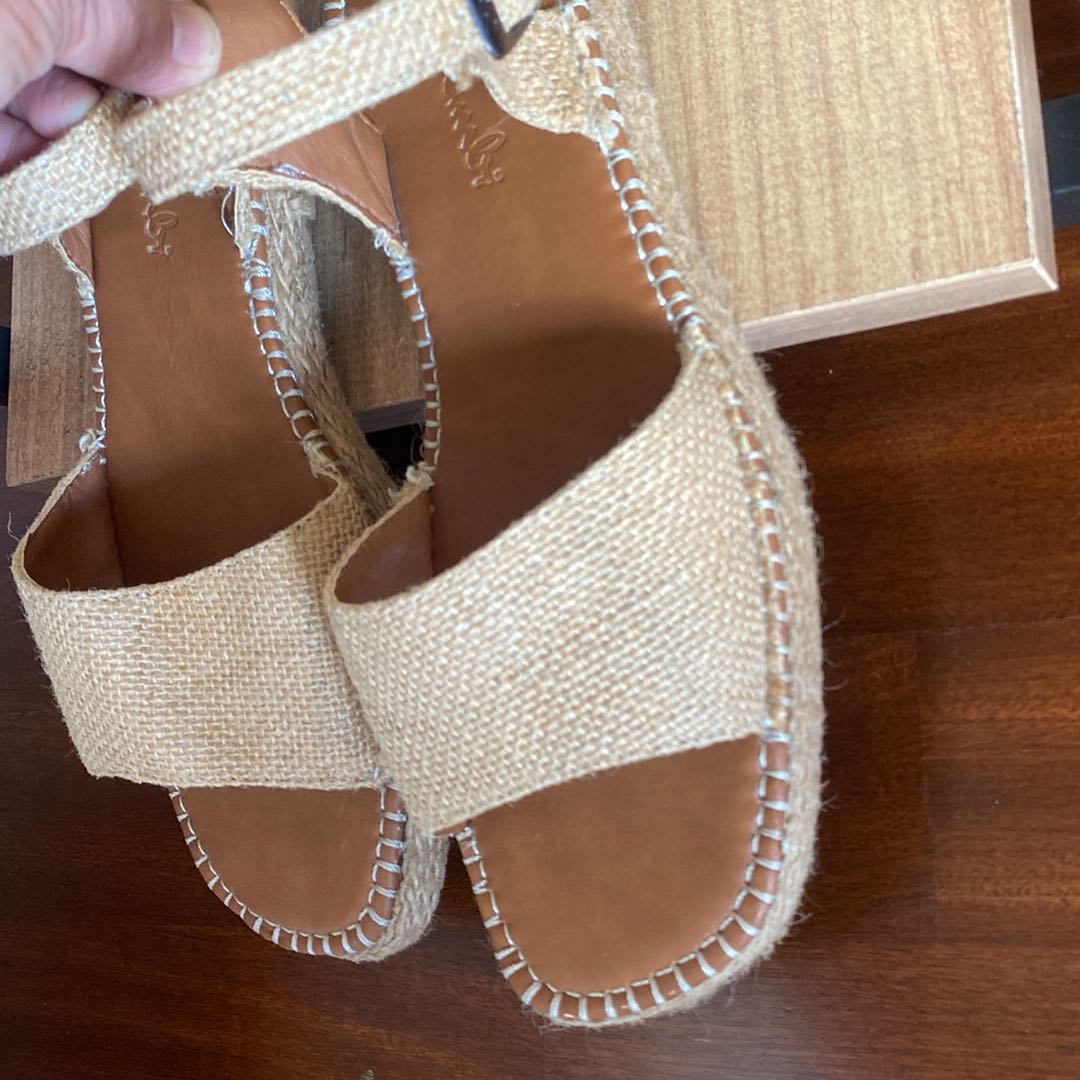 Hasır Espadril Sandalet tertemiz — görsel 3/13