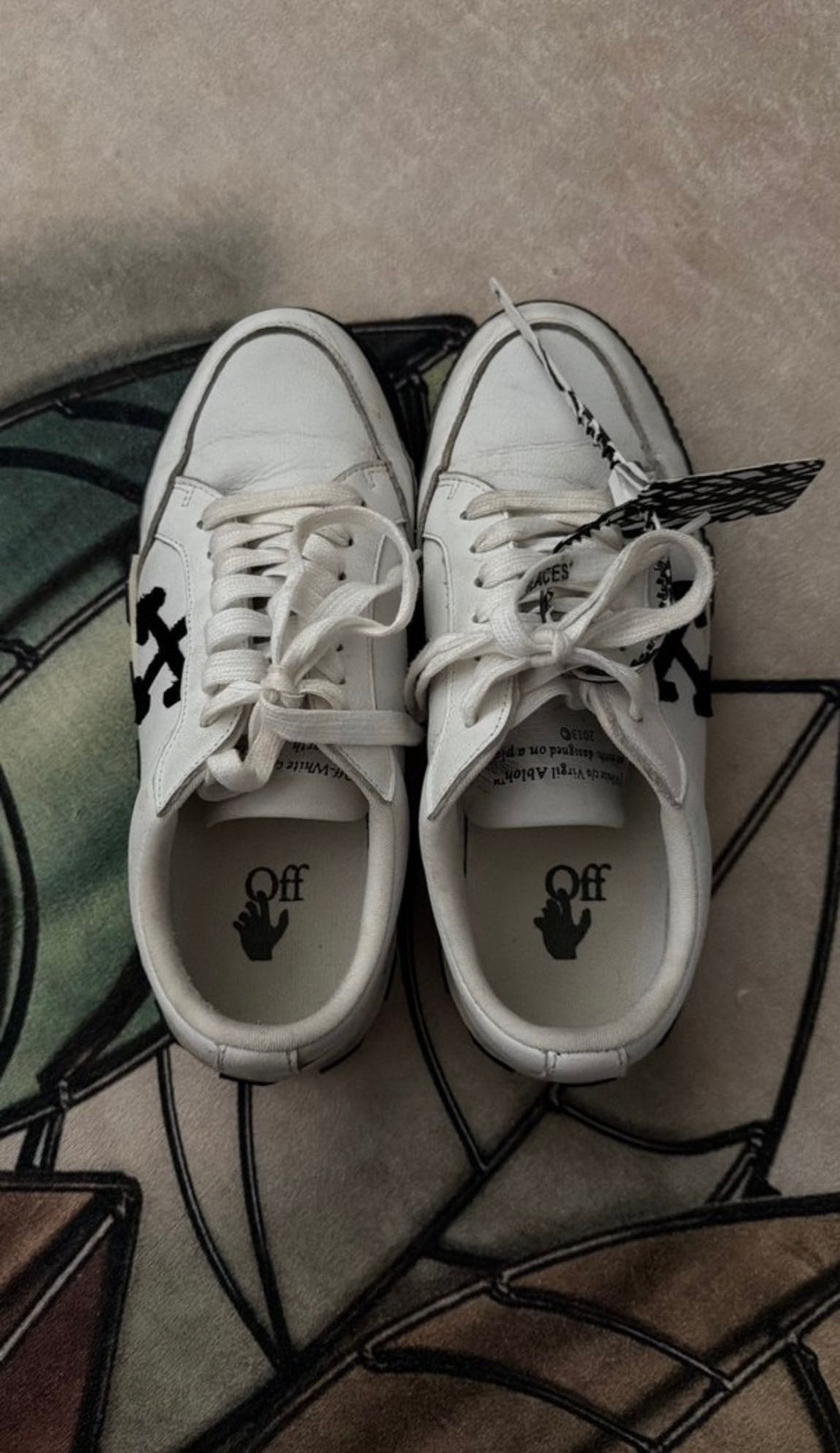 Off White Siyah Beyaz Sneaker — görsel 2/3