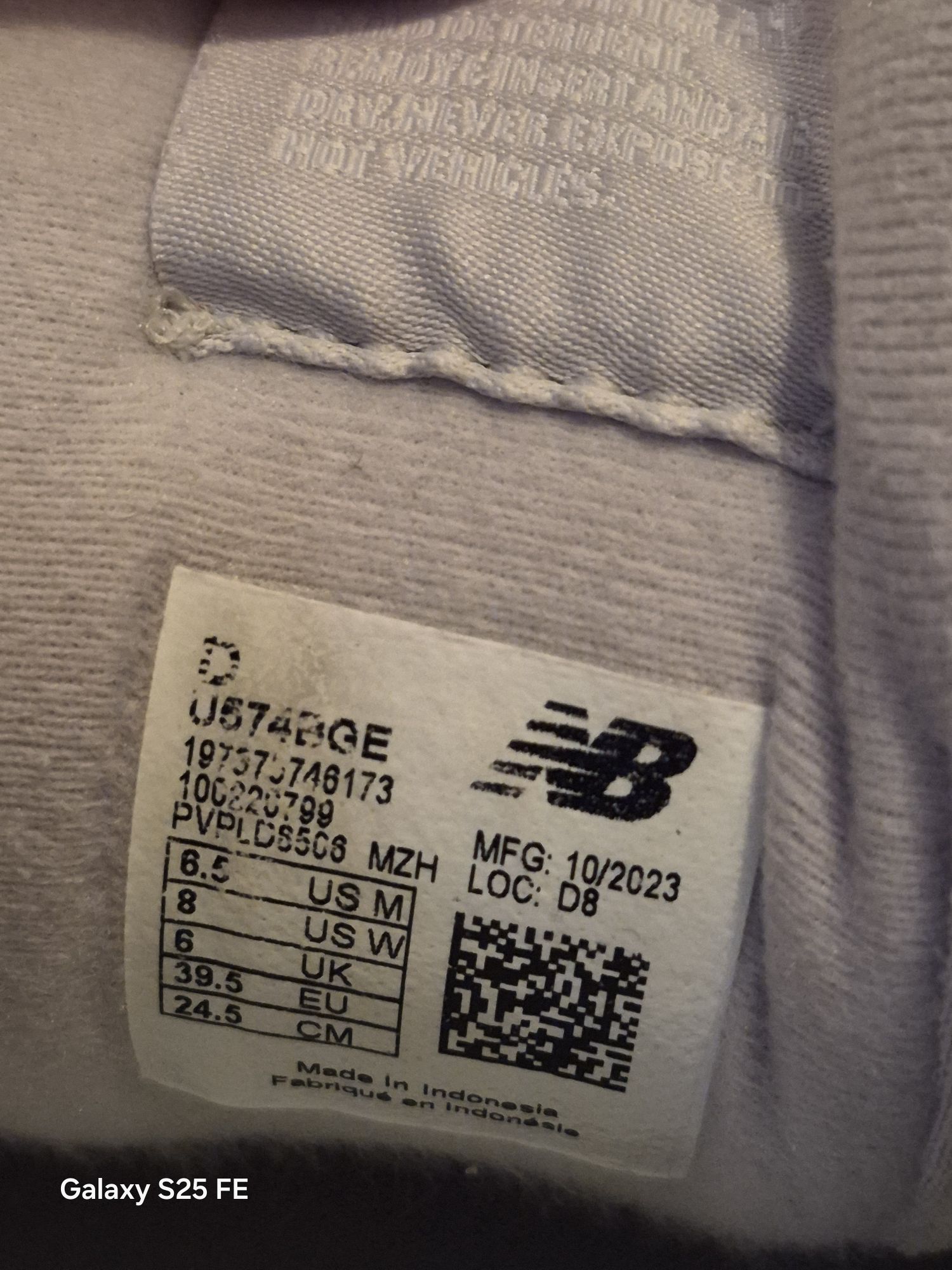 New Balance 574 Gri Sneaker 39.5 — görsel 8/8
